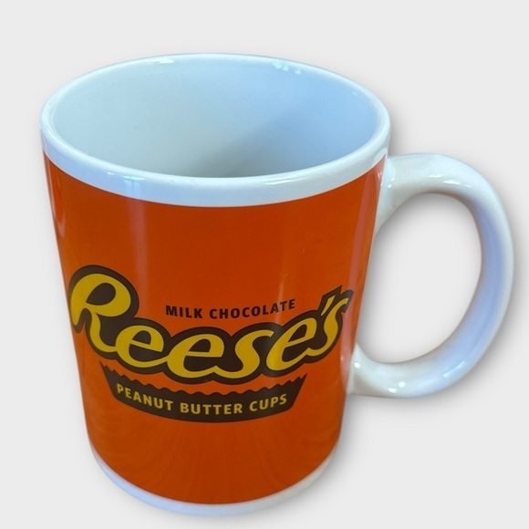 Reese’s Peanut Butter Cups Mug Official Hershey Licensed Product Orange White - Picture 1 of 5